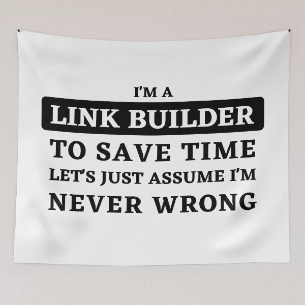 Item preview, Confident Link Builder: "Never Wrong" Statement Design designed and sold by Motive Union.