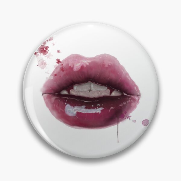 Item preview, Lips in watercolor. designed and sold by ArtbySvetik.