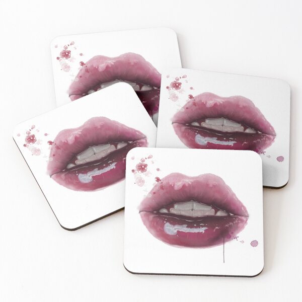 Item preview, Lips in watercolor. designed and sold by ArtbySvetik.
