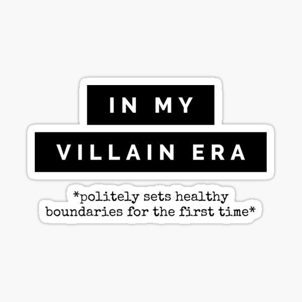 Item preview, Villain Era Healthy Boundaries designed and sold by cats-and-clouds.