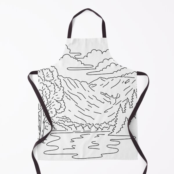 Item preview, Chubu-Sangaku National Park in the Chubu Region of Japan Mono Line Art designed and sold by patrimonio.