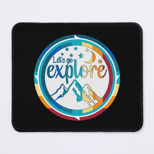 Item preview, Lets Go Explore Sunset Badge designed and sold by Rooster Syndicate.