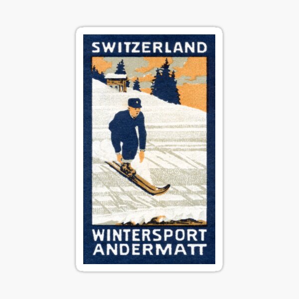 Artikel-Vorschau von 1910 Ski Andermatt Schweiz, designt und verkauft von historicimage.