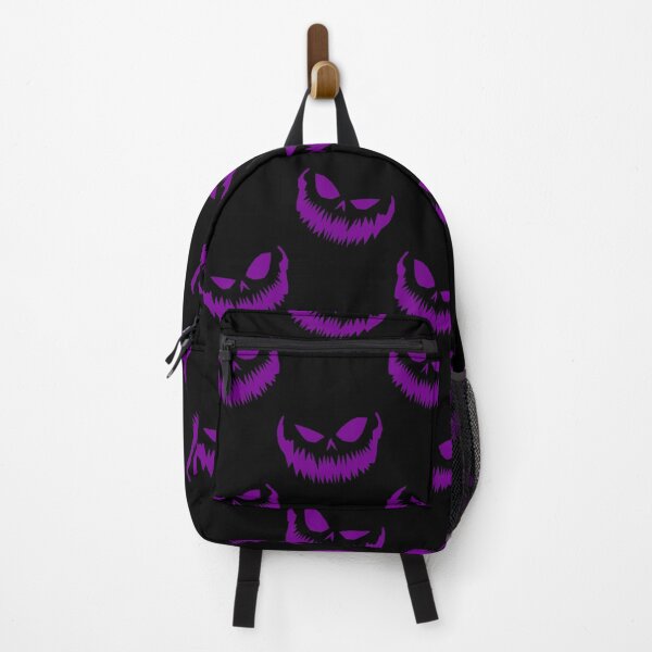 Item preview, scary halloween pumpkin faces purple designed and sold by Gossip Rag.