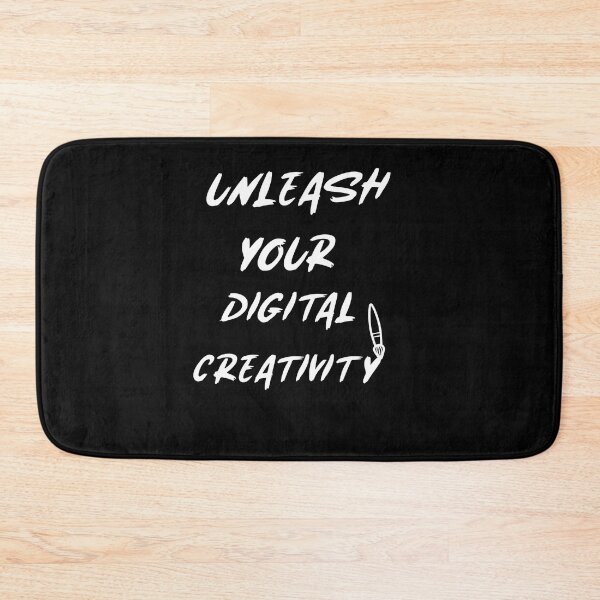 Item preview, unleash your digital creativity, digital art quote designed and sold by HosvPrint .s.