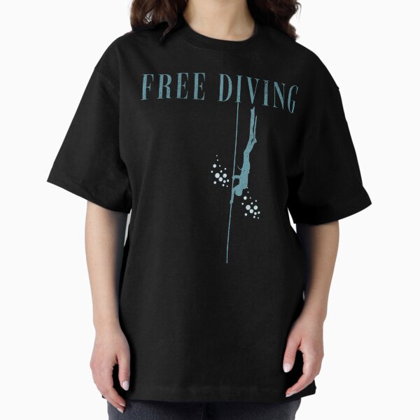 Item preview, Free Diving Vintage Distressed Silhouette designed and sold by The Masked Designer.