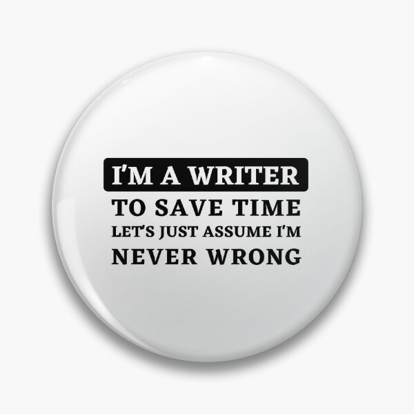 Item preview, Confident Writer: "Never Wrong" Statement Design designed and sold by Motive Union.