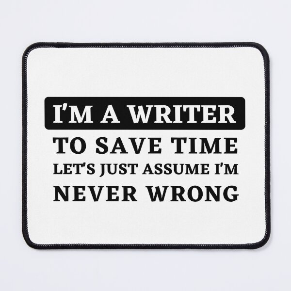 Item preview, Confident Writer: "Never Wrong" Statement Design designed and sold by Motive Union.