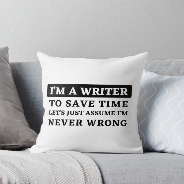 Item preview, Confident Writer: "Never Wrong" Statement Design designed and sold by Motive Union.