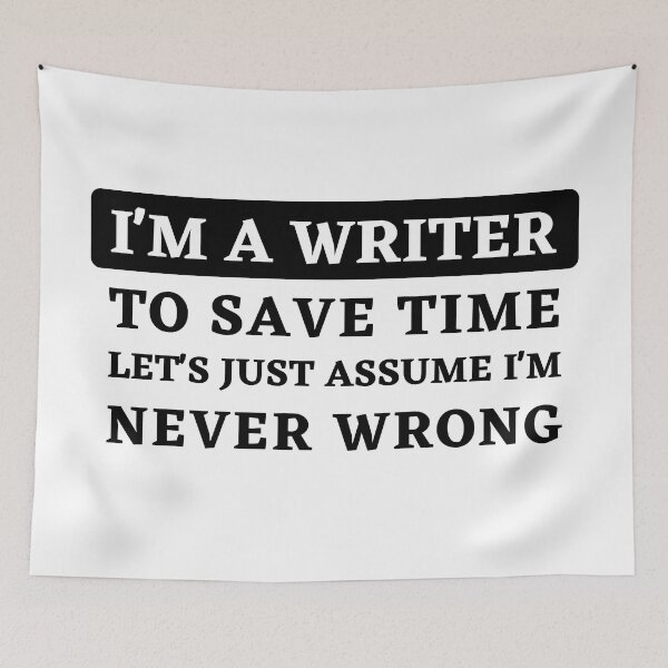 Item preview, Confident Writer: "Never Wrong" Statement Design designed and sold by Motive Union.