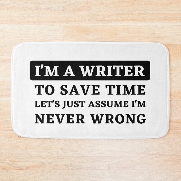 Item preview, Confident Writer: "Never Wrong" Statement Design designed and sold by Motive Union.