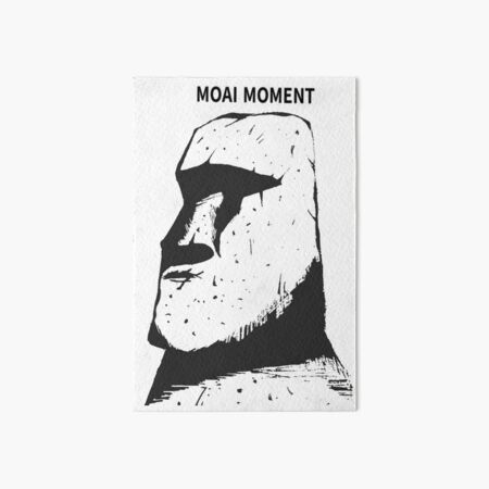 Moai Meme Art Board Prints for Sale