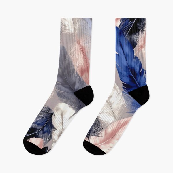 Item preview, Feathers - Royal blue, blush, gray, silver, white 4 designed and sold by Highlandkings.
