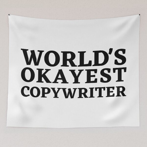 Item preview, World's Okayest Copywriter: Humorous Professional Pride Design designed and sold by Motive Union.