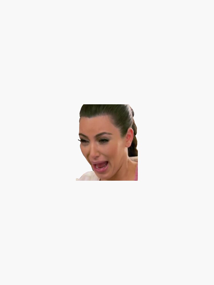 Kim Kardashian Crying Sticker Sticker For Sale By Hannah5433 Redbubble