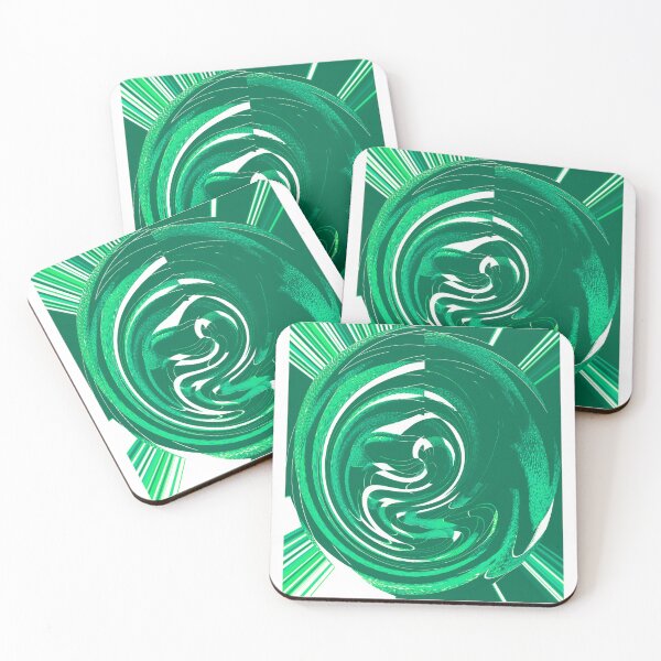 Item preview, Abstract Twirls and Swirls and Bursting Lights Green designed and sold by deniselynnimage.