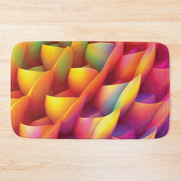 Item preview, Colorful 3D Abstract Curved Lines Pattern designed and sold by Lamarcy.
