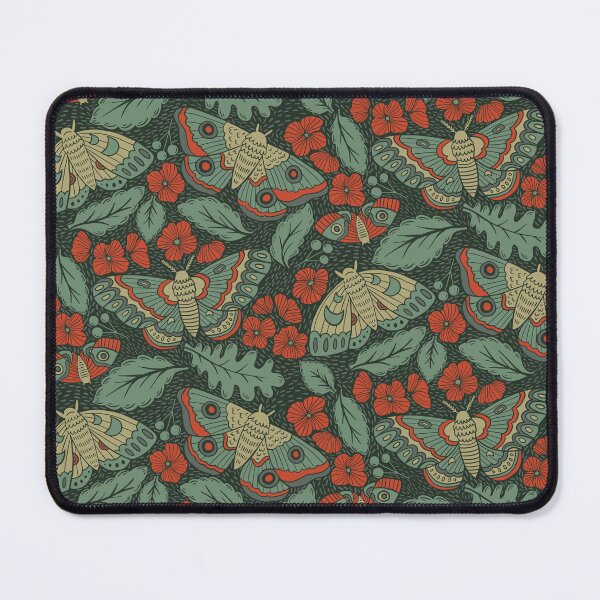 Item preview, Moths in Emerald Twilight designed and sold by latheandquill.