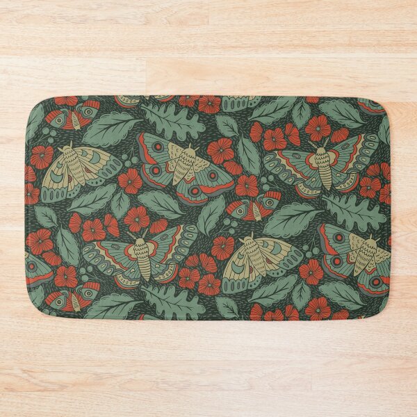 Item preview, Moths in Emerald Twilight designed and sold by latheandquill.