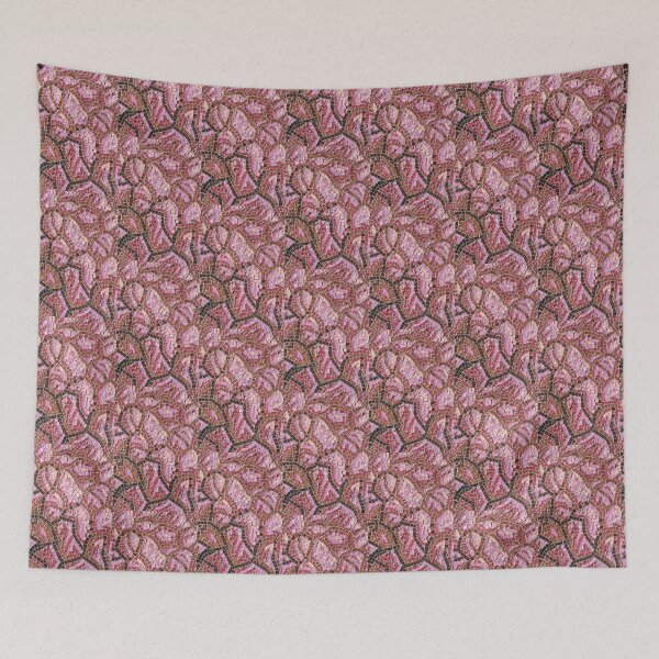 Item preview, Chaotic Abstraction in Warm Pink Mauve Magenta and Brown designed and sold by Georgia Mizuleva.