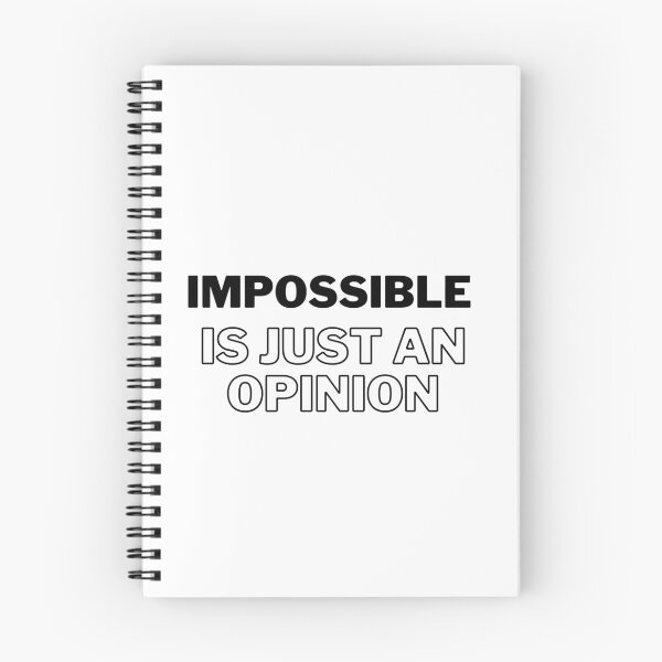 Item preview, Challenge Accepted: Impossible Is Just an Opinion designed and sold by Triathlongram.