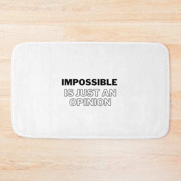 Item preview, Challenge Accepted: Impossible Is Just an Opinion designed and sold by Triathlongram.