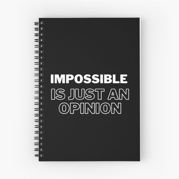 Item preview, Challenge Accepted: Impossible Is Just an Opinion designed and sold by Triathlongram.