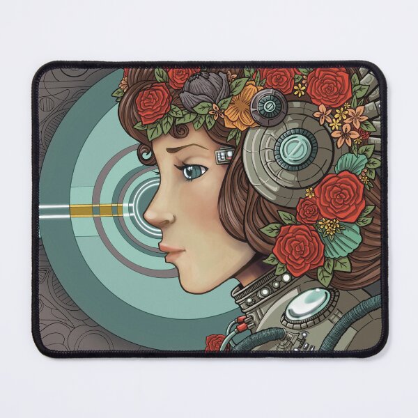 Item preview, Valkyria - cyber valkyrie art nouveau designed and sold by Noisycat.