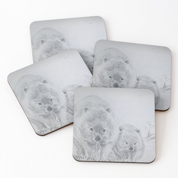 Item preview, Wombats by Ian Shiel designed and sold by Ruckrova.
