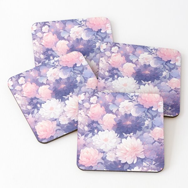 Item preview, Purple pink flower pattern designed and sold by HydraDreams.