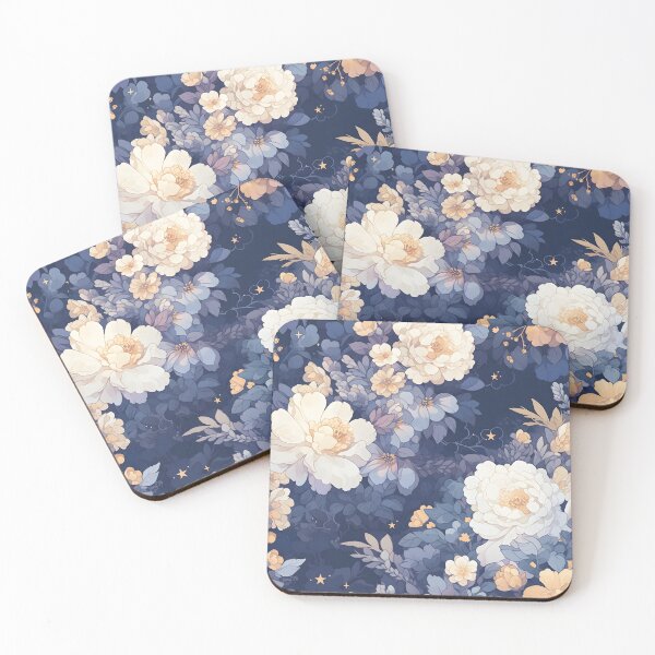Item preview, Beautiful blue flower pattern designed and sold by HydraDreams.