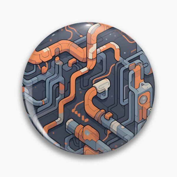 Item preview, Industrial pipe circuits pattern designed and sold by HydraDreams.