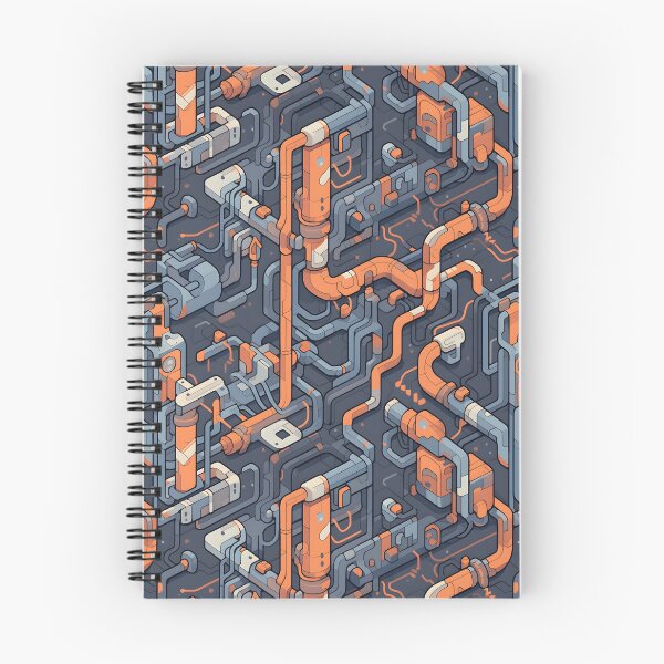 Item preview, Industrial pipe circuits pattern designed and sold by HydraDreams.