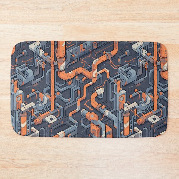 Item preview, Industrial pipe circuits pattern designed and sold by HydraDreams.