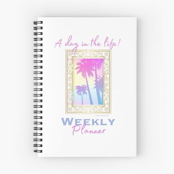 Item preview, Pink & Blue Weekly Planner designed and sold by PalomaHealing24.