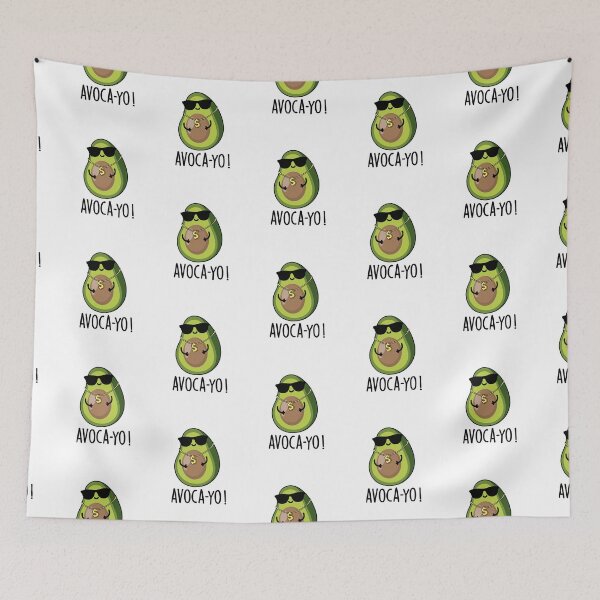 Item preview, Avoca-yo Cool Funny Avocado Puns  designed and sold by punnybone.