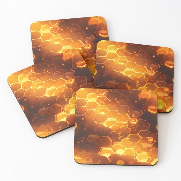 Item preview, Lava honey honeycomb pattern designed and sold by HydraDreams.