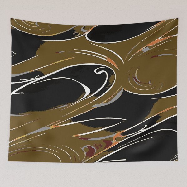 Item preview, Random Swirls and Twirls in Brown and Black designed and sold by deniselynnimage.