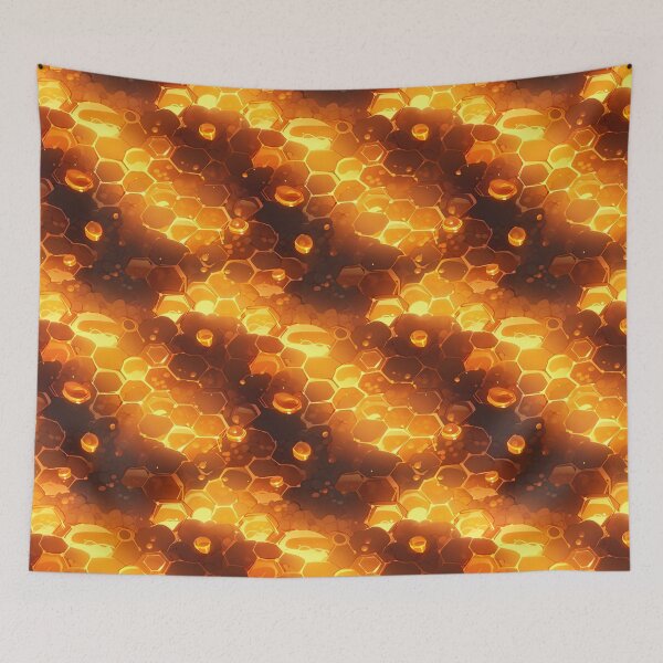 Item preview, Lava honey honeycomb pattern designed and sold by HydraDreams.