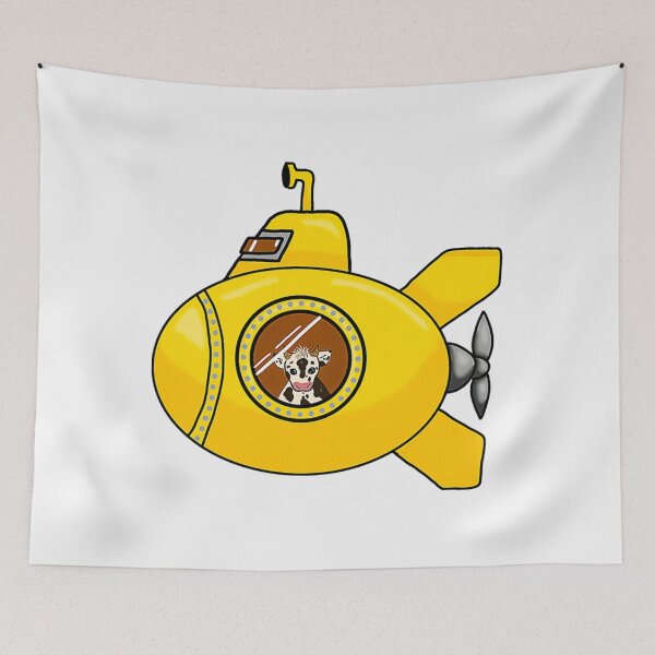 Item preview, yellow Submarine Yellow Submarine Cow   designed and sold by ErlinPadberg.