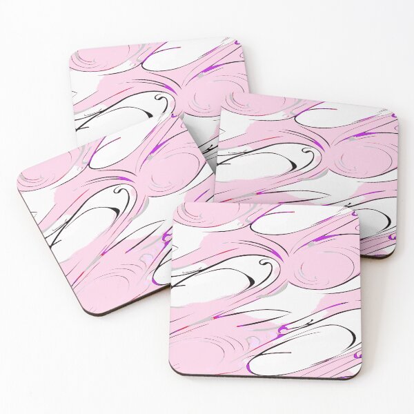 Item preview, Random Swirls and Twirls in Pink and White designed and sold by deniselynnimage.