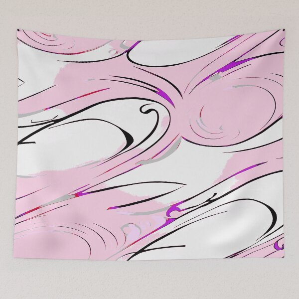 Item preview, Random Swirls and Twirls in Pink and White designed and sold by deniselynnimage.