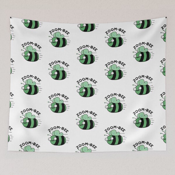Item preview, Zoom-bee Halloween Funny Zombie Bee Puns designed and sold by punnybone.