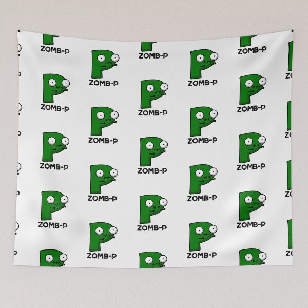 Item preview, Zom-P Funny Halloween Zombie Alphabet P Puns  designed and sold by punnybone.