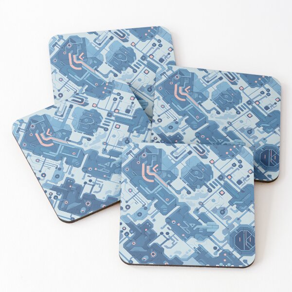 Item preview, Blue circuits board pattern designed and sold by HydraDreams.