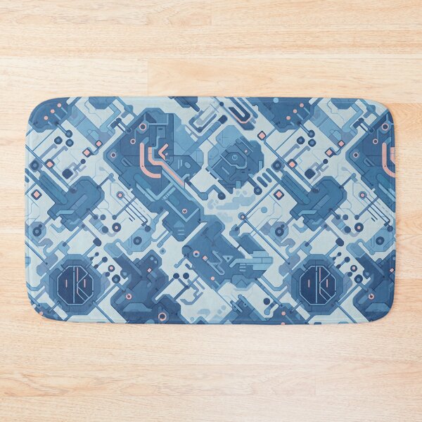 Item preview, Blue circuits board pattern designed and sold by HydraDreams.