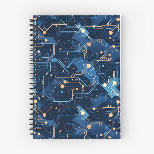 Item preview, Dark Blue circuitry pattern designed and sold by HydraDreams.