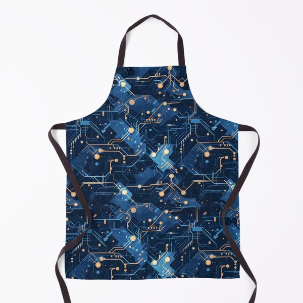 Item preview, Dark Blue circuitry pattern designed and sold by HydraDreams.