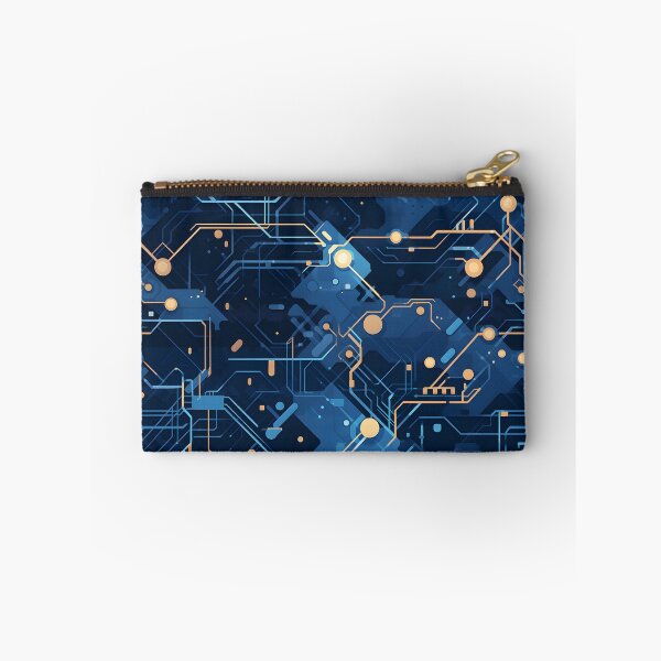Item preview, Dark Blue circuitry pattern designed and sold by HydraDreams.