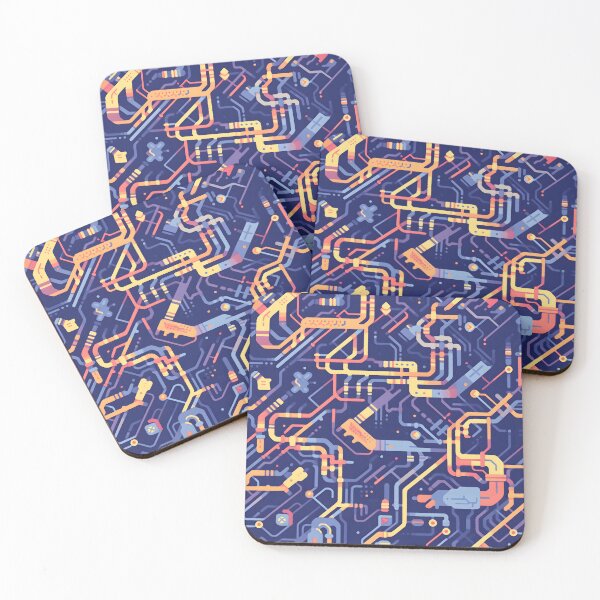 Item preview, Colourful circuitry pattern designed and sold by HydraDreams.